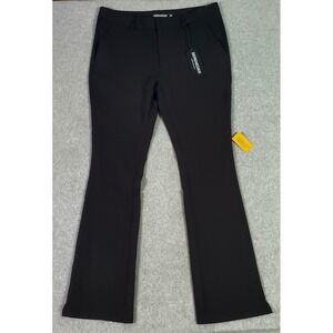 Serenede Dress Pants Mens Size 36X35 Black Flare Leg Lightweight Slim Fit NEW